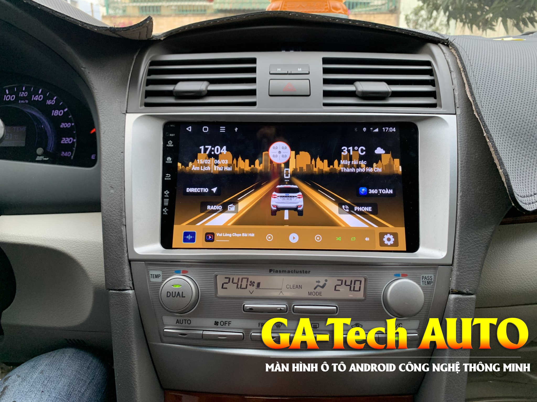 Lắp màn hình Ô tô Android thông minh tại Gatech Auto