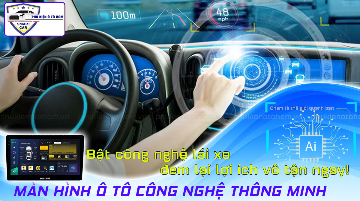 Màn hình ô tô là thiết bị công nghệ thông minh lắp cho xe Ô tô